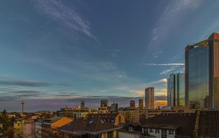 Over the Tops of Frankfurt Skyline And Living in FFM